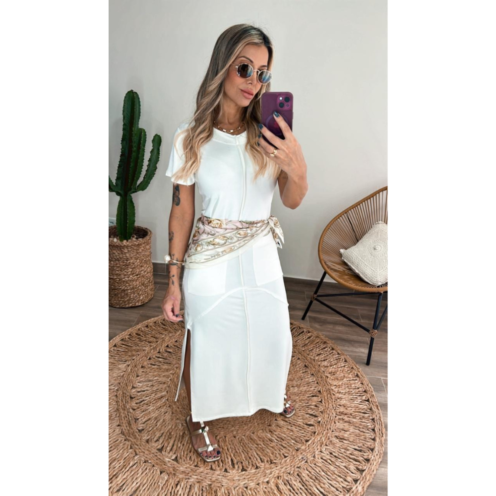 Vestido Feminino Casual Moletinho Viscose Leve