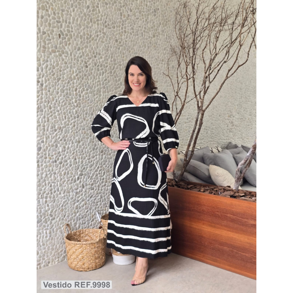 Vestido Viscose Estilo Verão